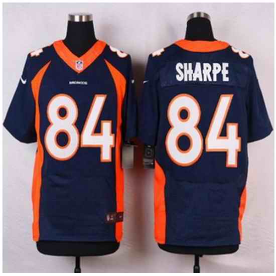 NEW Denver Broncos #84 Shannon Sharpe Navy Blue Alternate Men Stitched NFL Elite jersey